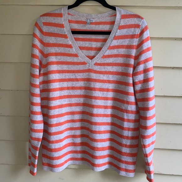 Striped Halogen Cashmere Sweaters HALOGEN Cashmere Striped Sweater